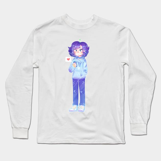 Why so Blue? Long Sleeve T-Shirt by PeachyTea